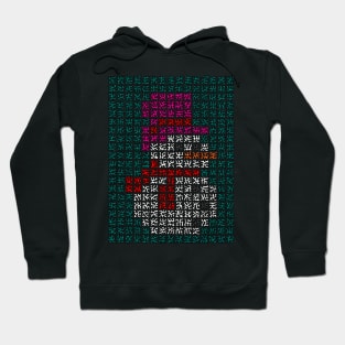 Pixelated Snowman Hoodie